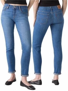 Levi’s Boyfriend Jeans 28 Mid Rise Light Wash Relaxed Tapered